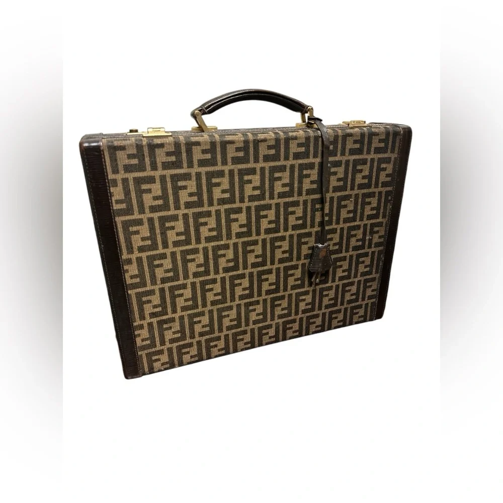 Vintage Fendi Zucca Briefcase attaché